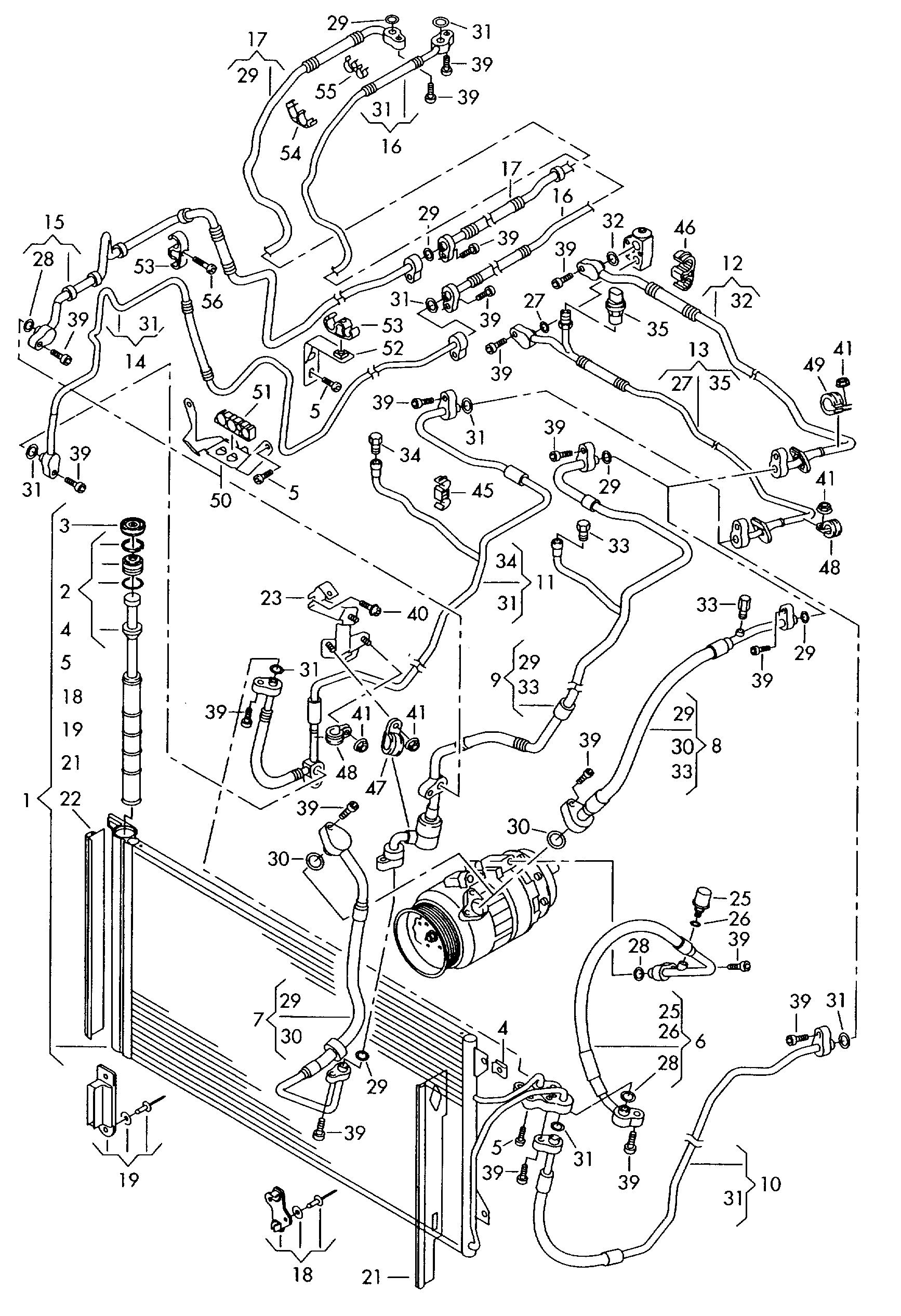 Porsche 7L0.898.191A - Uscator,aer conditionat parts5.com