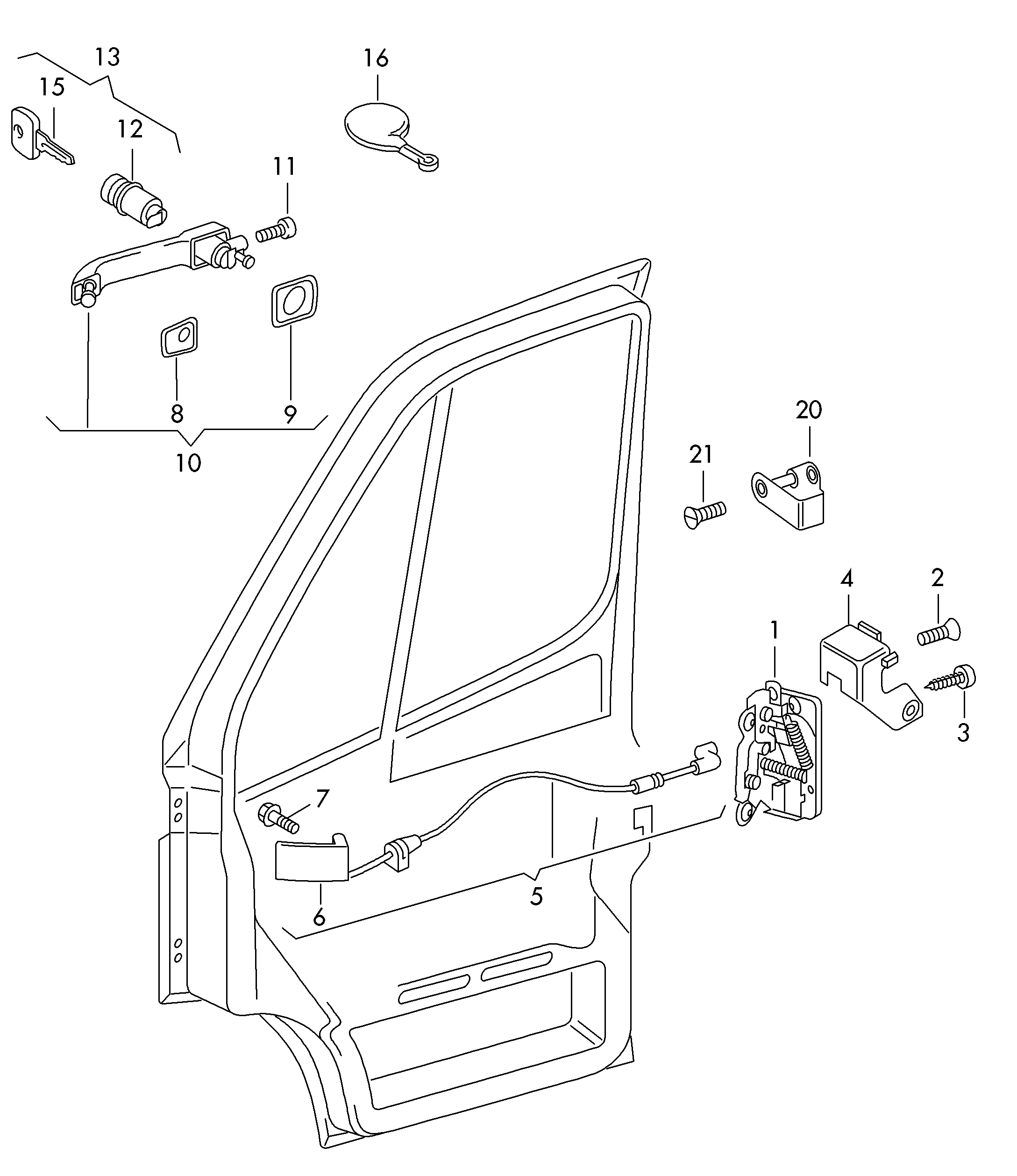 Mercedes-Benz 2D0837217 - Cilindru inchidere parts5.com