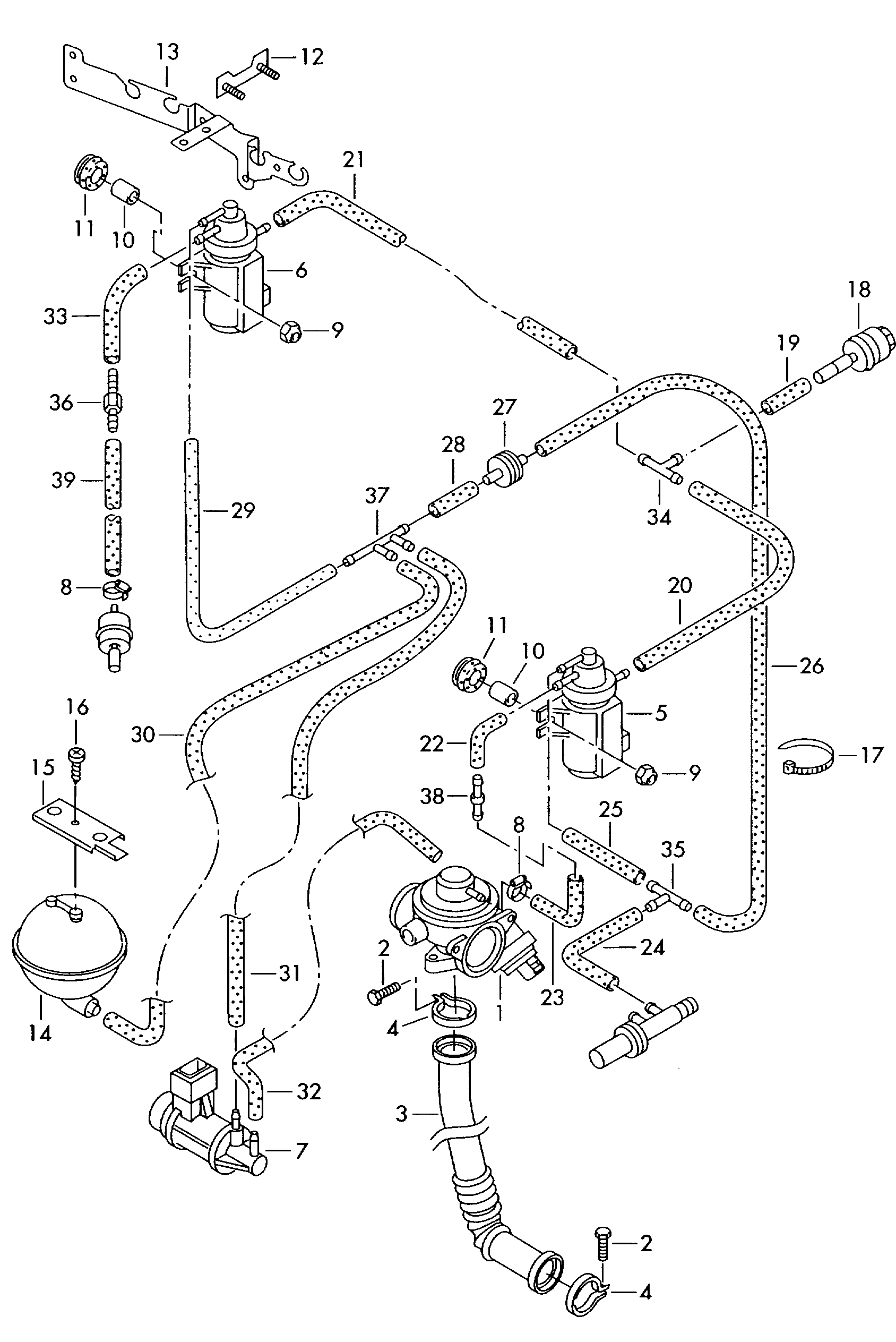 AUDI 038 129 807 - Acumulator presiune parts5.com