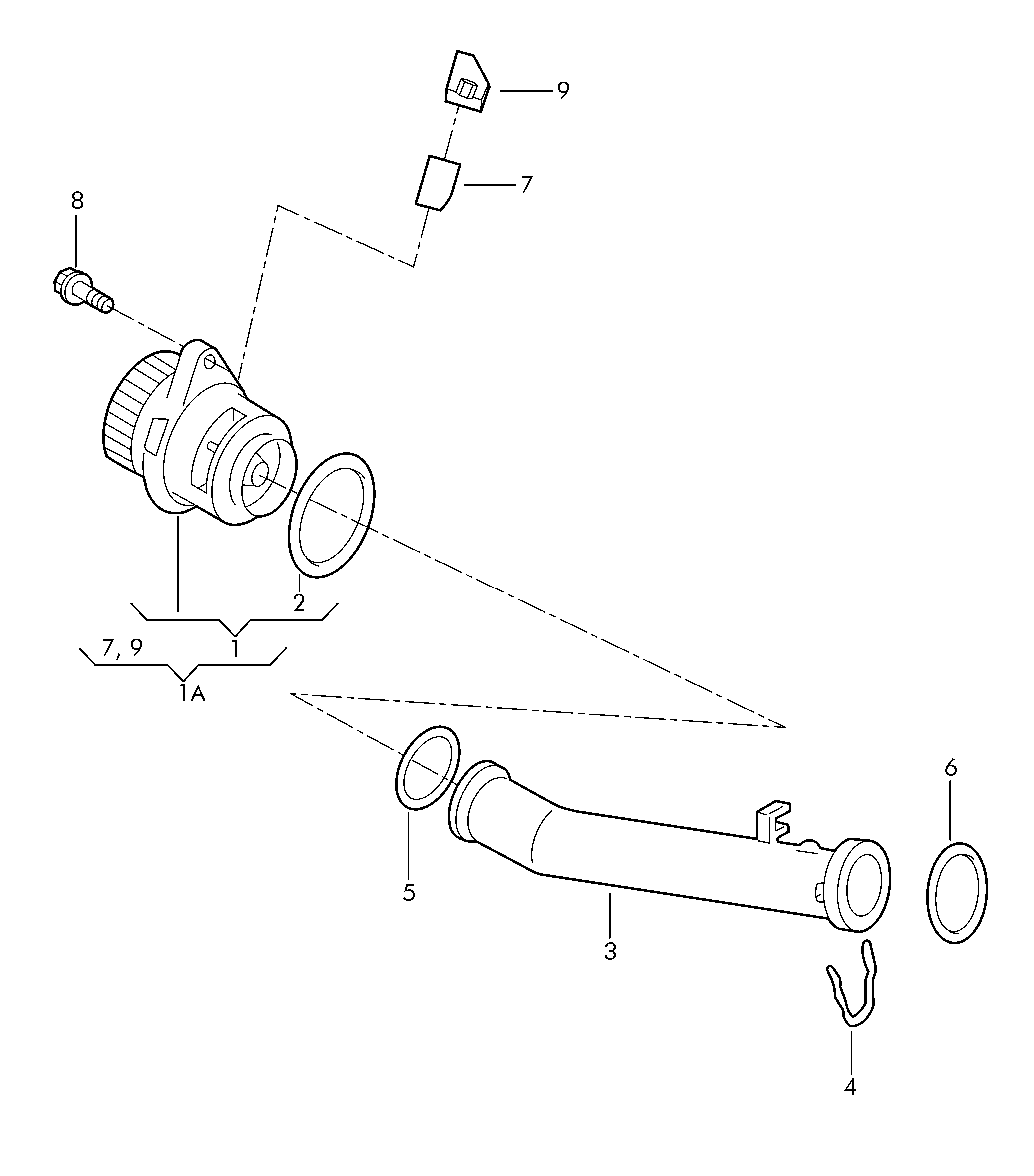 VW 030 121 008 M - Αντλία νερού parts5.com