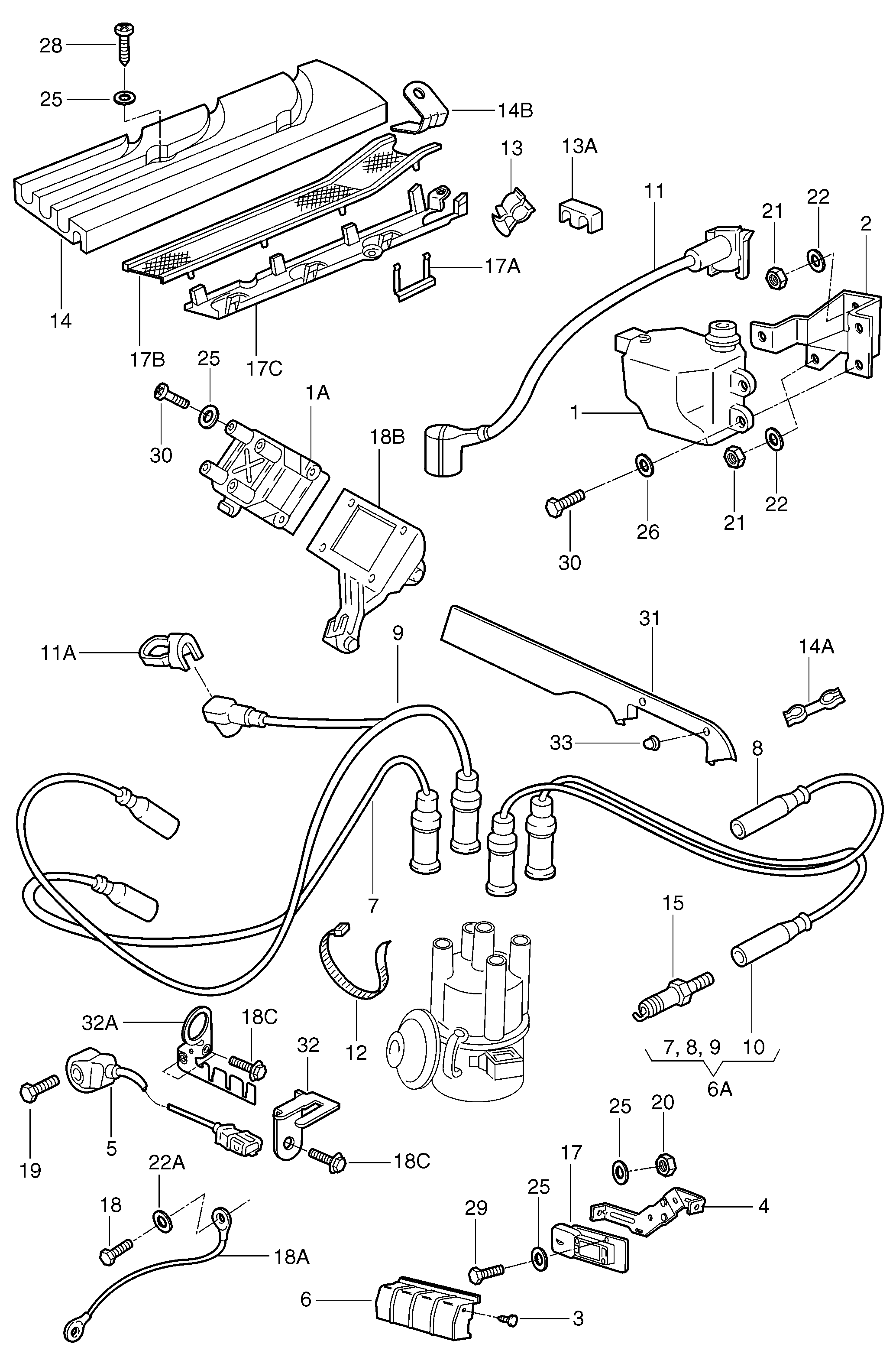 VW 032 905 430 L - Fisa bujii parts5.com