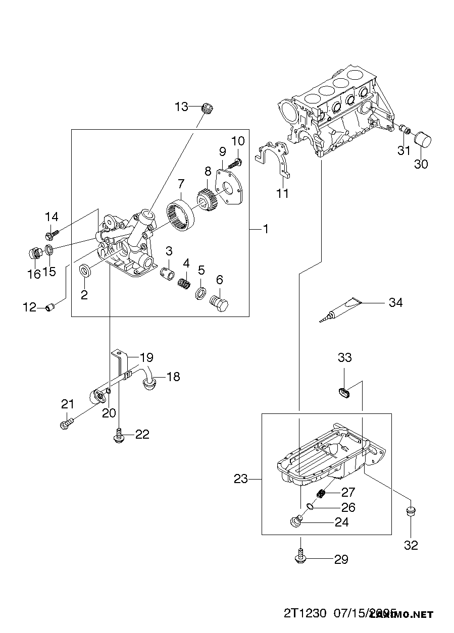 DAEWOO 96 458 873 - Filtre à huile parts5.com