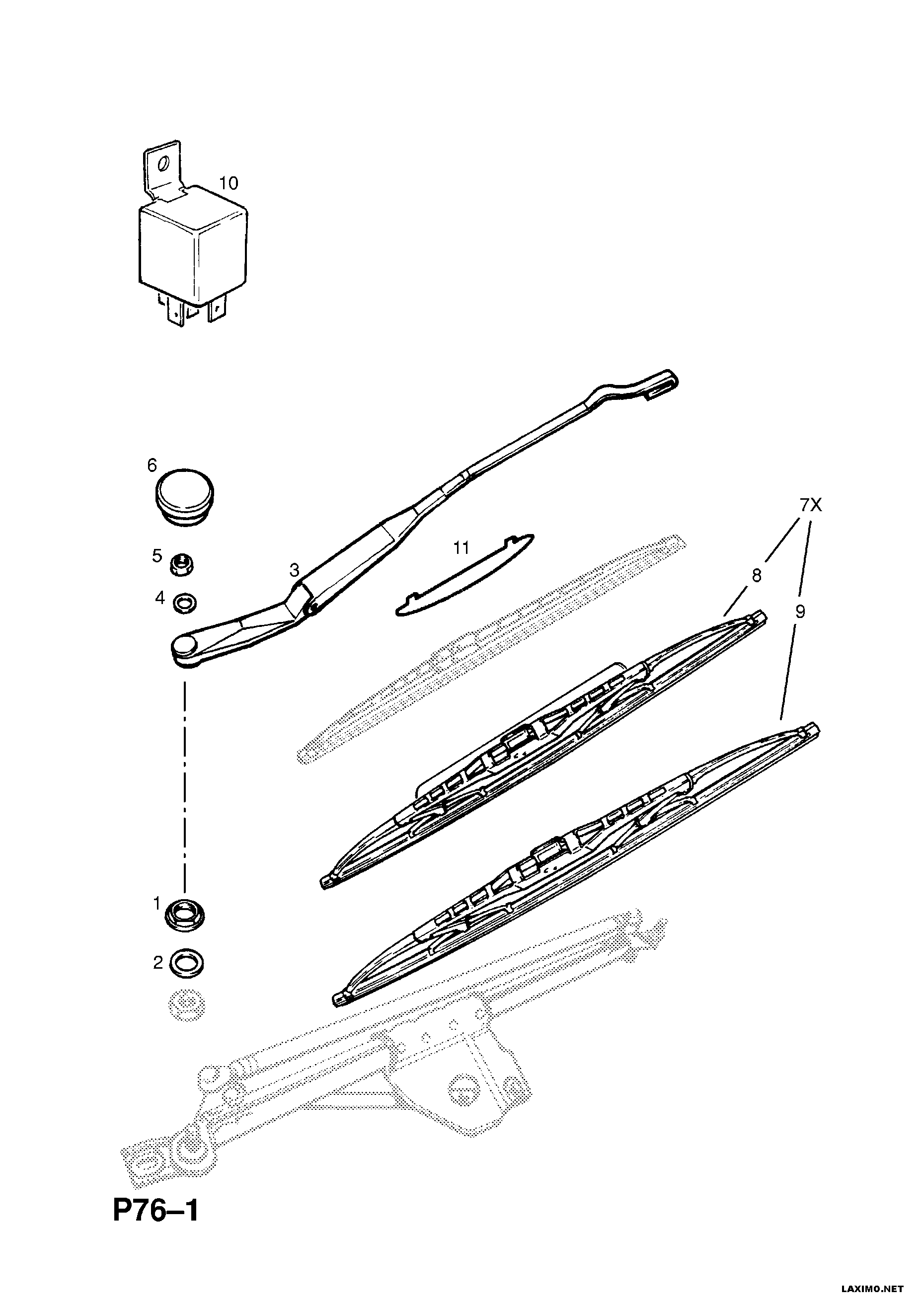 Opel 12 72 239 - Wiper Blade parts5.com